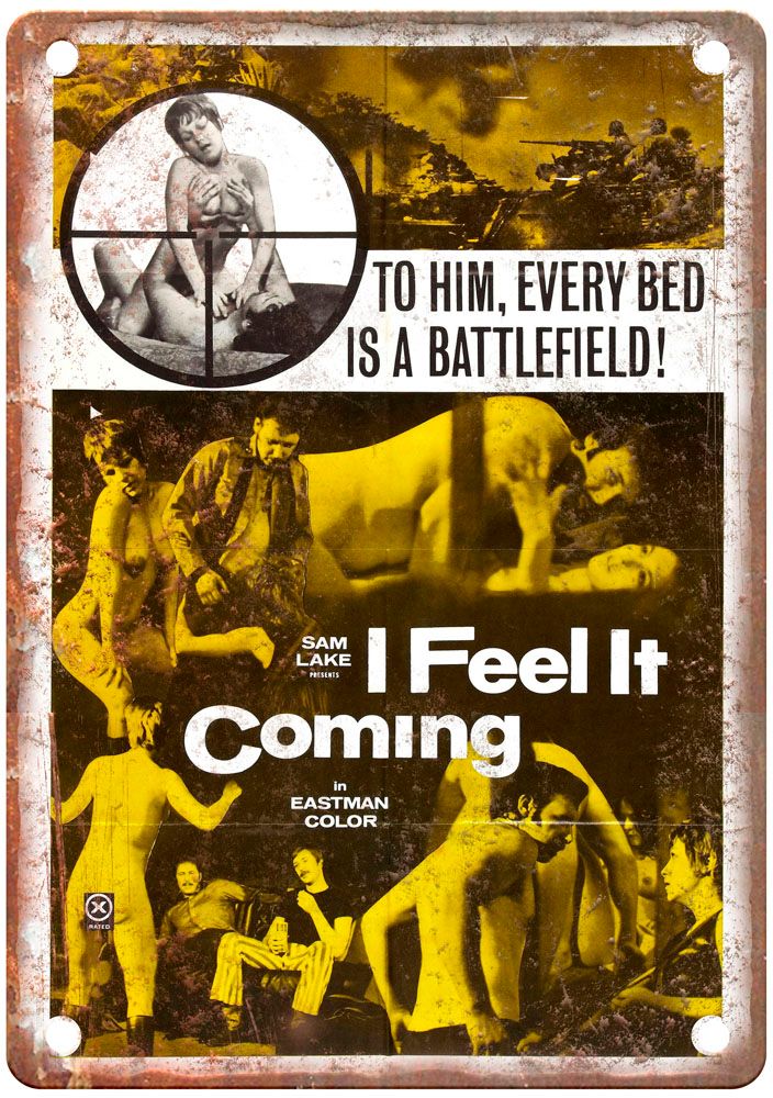 I Feel It Coming Vintage Movie Poster Old Retro Look Metal Sign