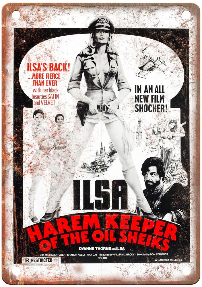 Ilsa Harem Keeper 0 Vintage Movie Poster Old Retro Look Metal Sign