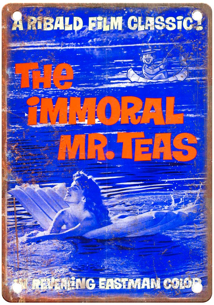 Immoral Mr Teas Vintage Movie Poster Old Retro Look Metal Sign