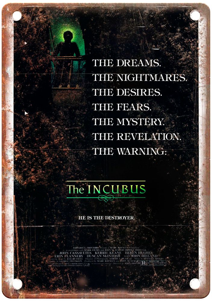 Incubus 0 Vintage Movie Poster Old Retro Look Metal Sign