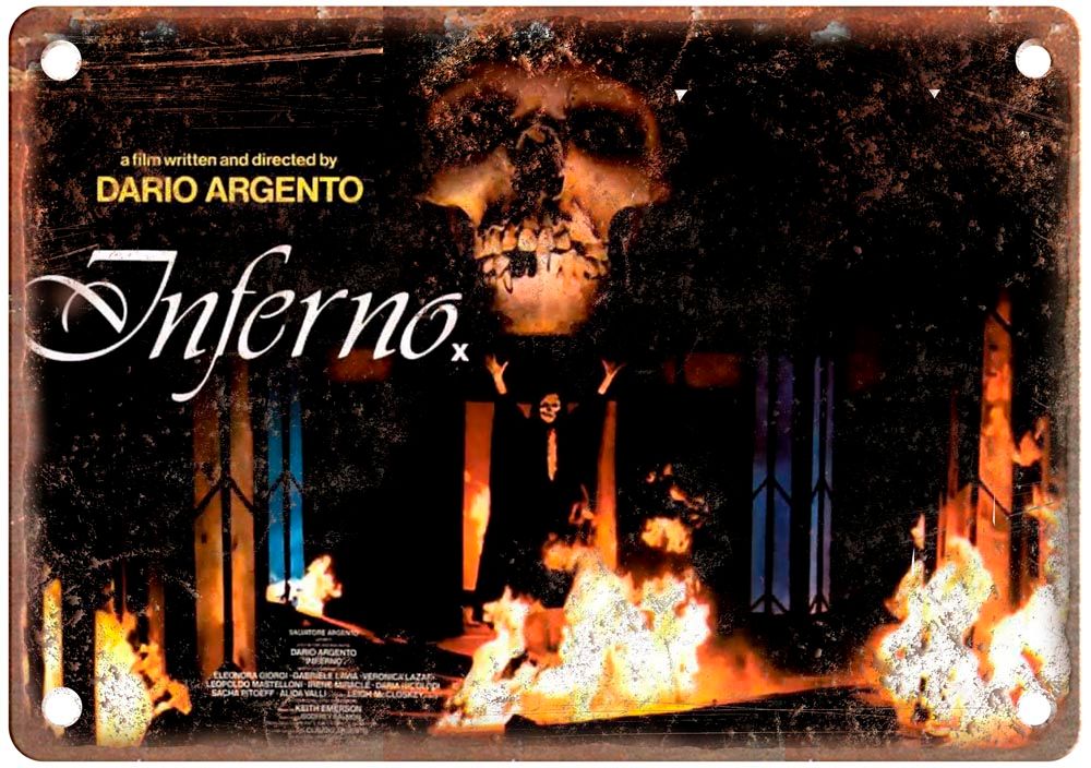 Inferno Vintage Movie Poster Old Retro Look Metal Sign