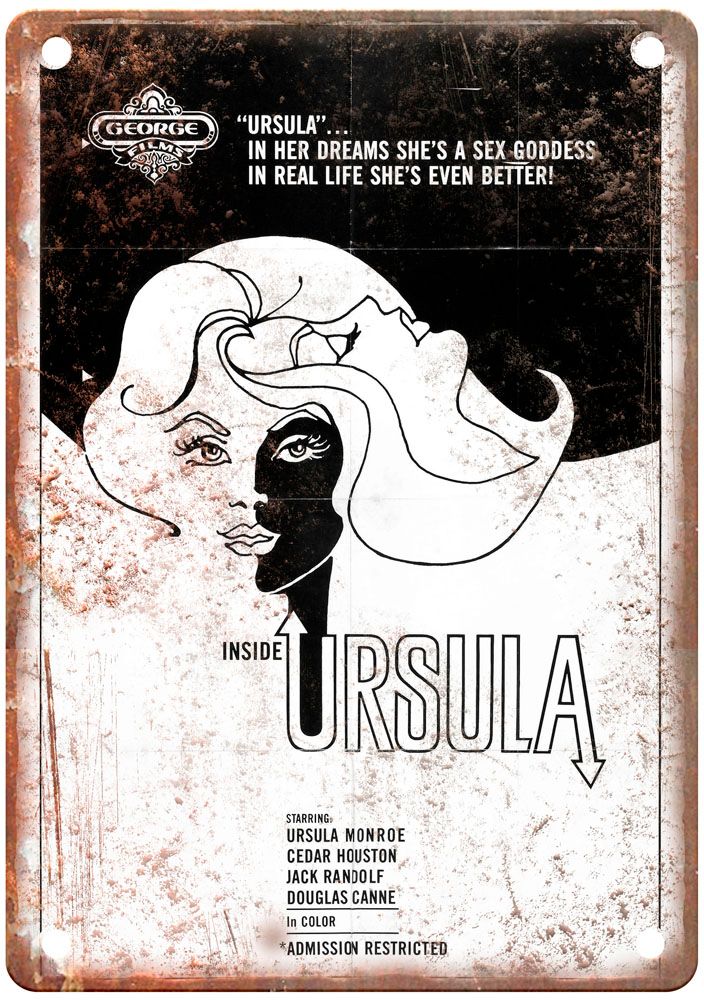 Inside Ursula Vintage Movie Poster Old Retro Look Metal Sign