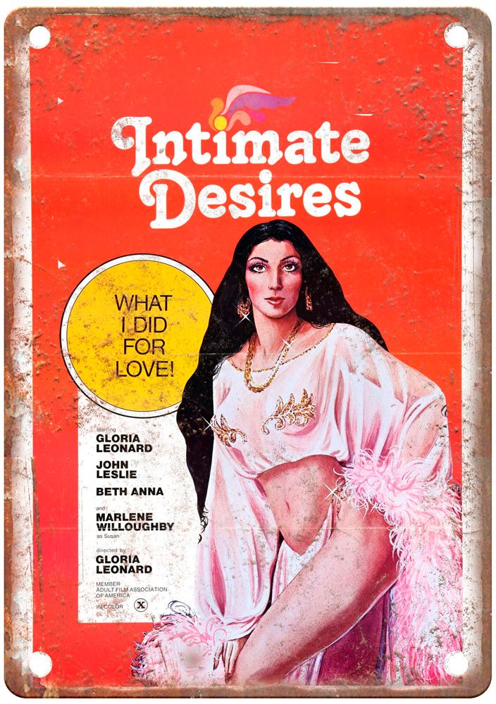 Intimate Desires Vintage Movie Poster Old Retro Look Metal Sign