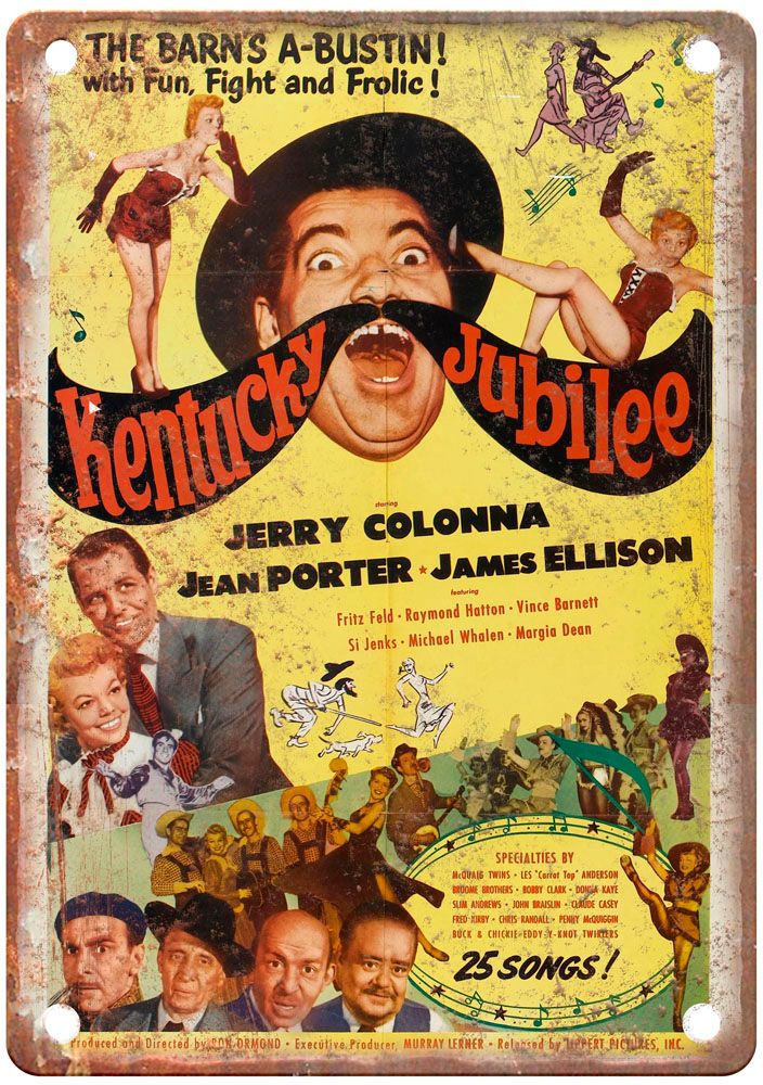 Kentucky Jubilee Vintage Movie Poster Old Retro Look Metal Sign