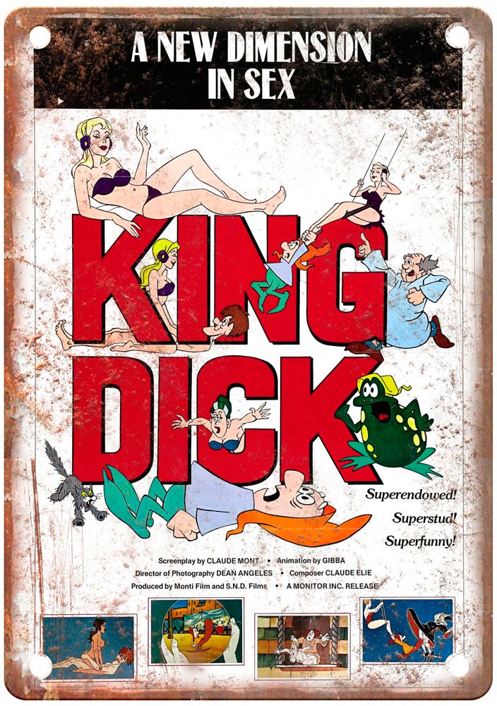 King Dick Vintage Movie Poster Old Retro Look Metal Sign