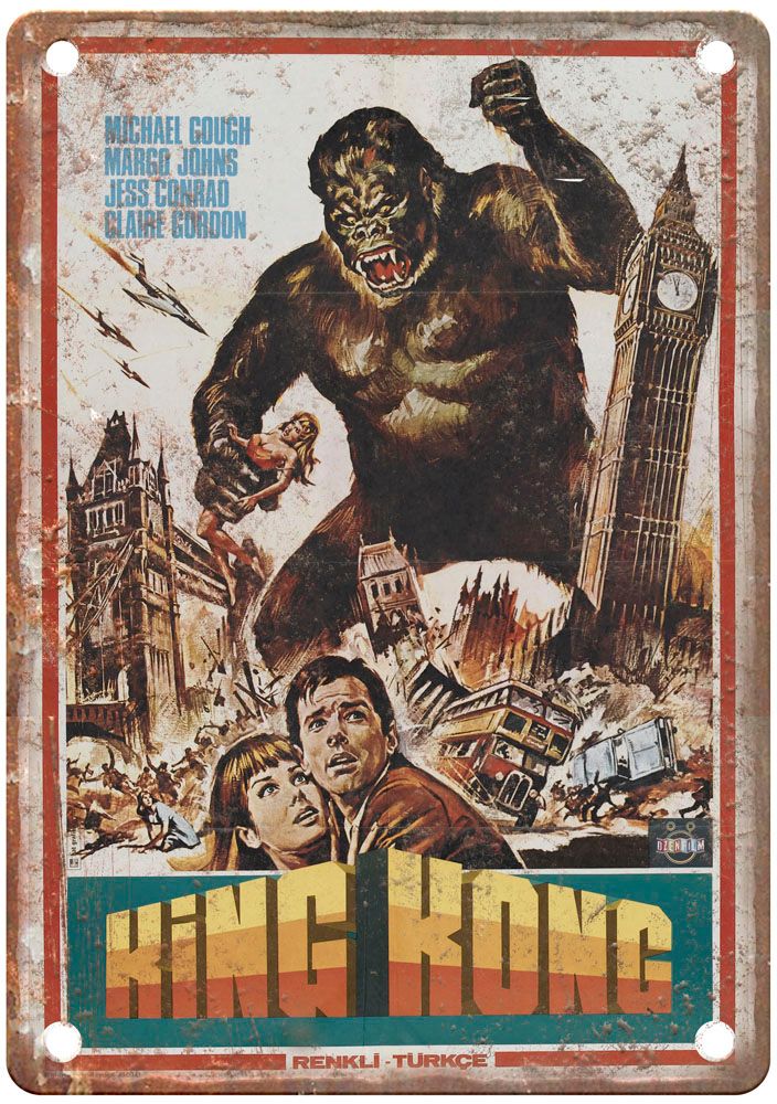 Konga Vintage Movie Poster Old Retro Look Metal Sign