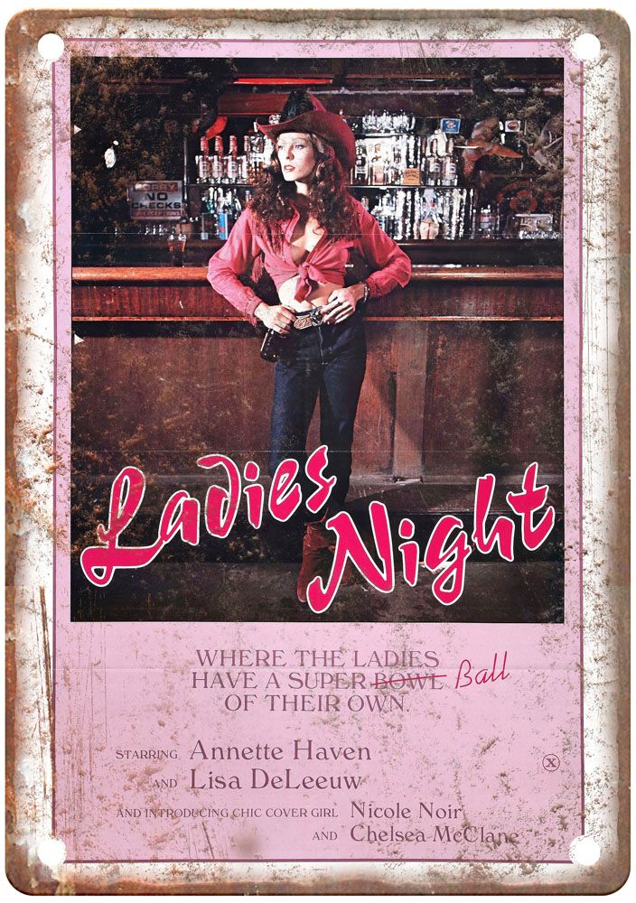 Ladies Night 1980 Vintage Movie Poster Old Retro Look Metal Sign