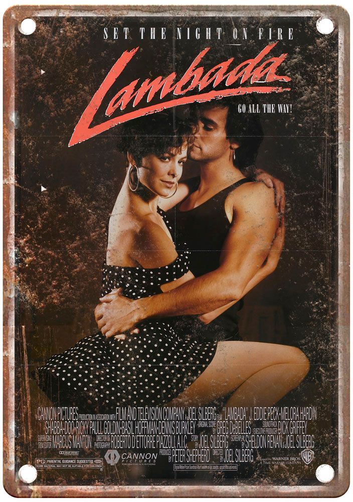 Lambada Vintage Movie Poster Old Retro Look Metal Sign