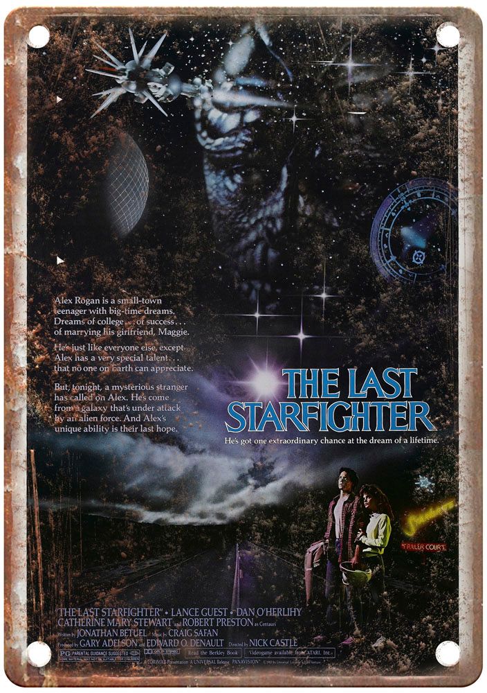 Last Starfighter Vintage Movie Poster Old Retro Look Metal Sign