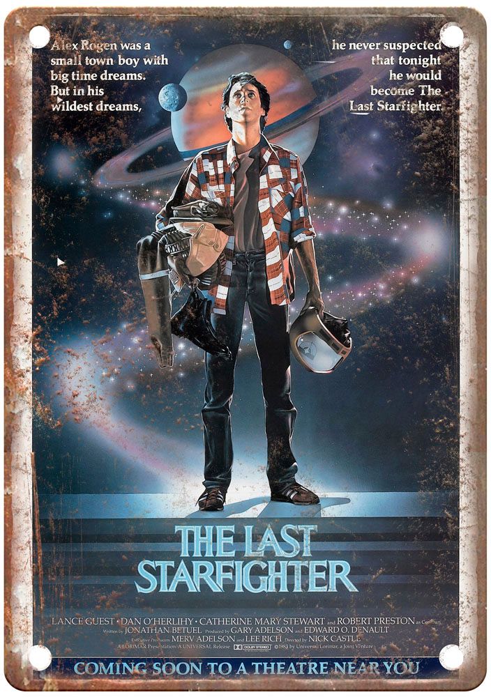 Last Starfighter Vintage Movie Poster Old Retro Look Metal Sign