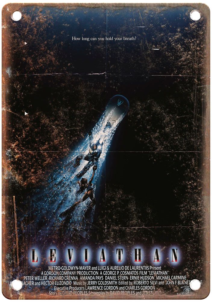 Leviathan Vintage Movie Poster Old Retro Look Metal Sign