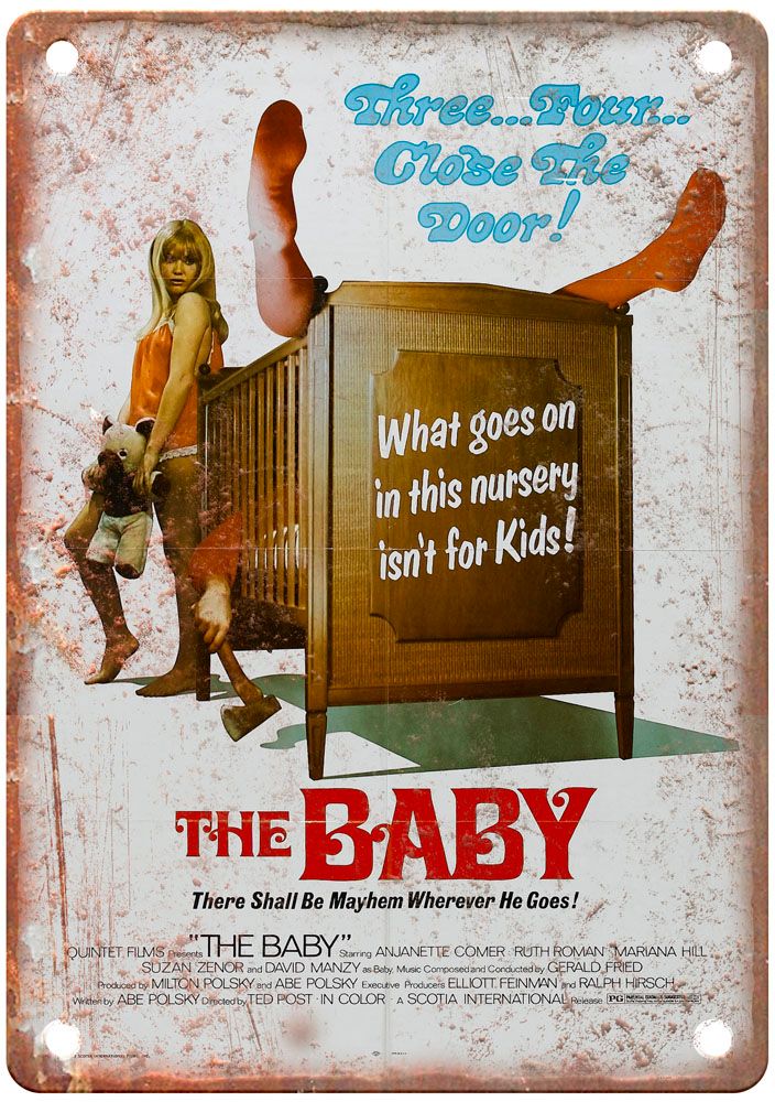 Baby 1973 Vintage Movie Poster Old Retro Look Metal Sign