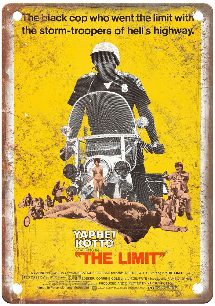 Limit 1972 Vintage Movie Poster Old Retro Look Metal Sign