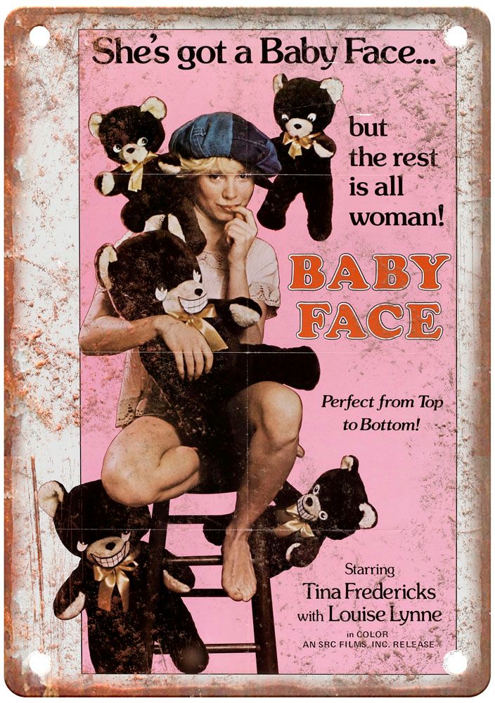 Baby Face Vintage Movie Poster Old Retro Look Metal Sign