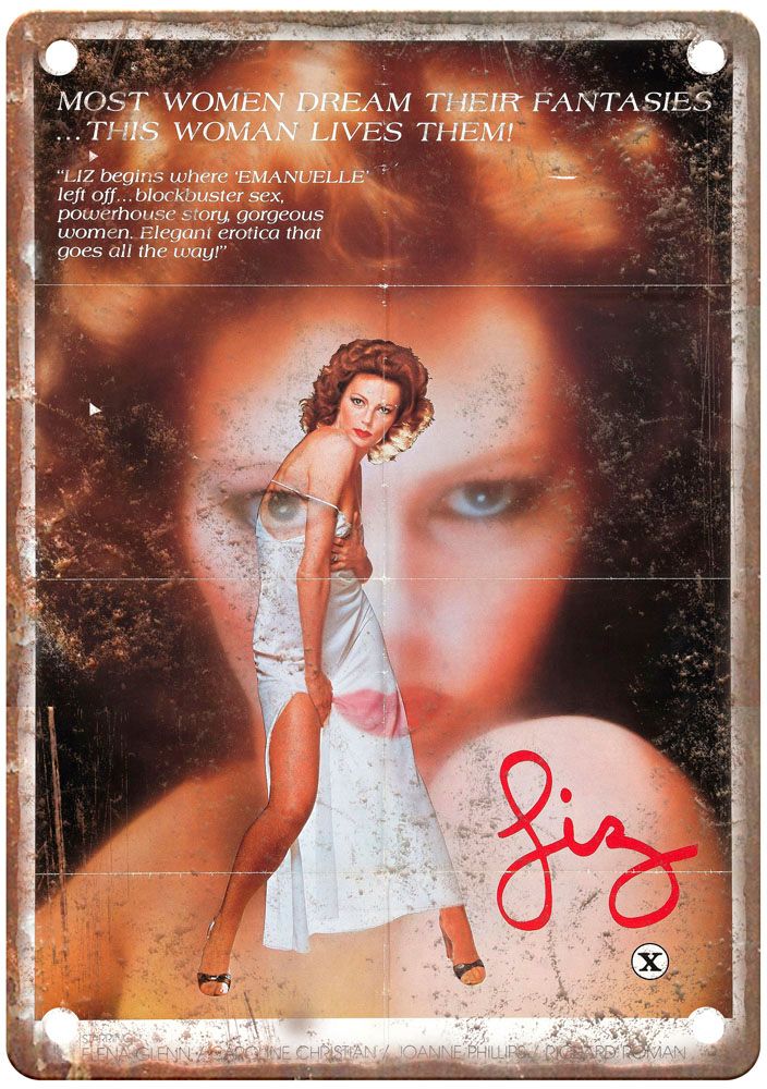 Liz 1976 Vintage Movie Poster Old Retro Look Metal Sign