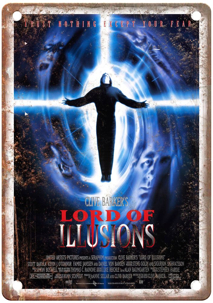 Lord Of Illusions Vintage Movie Poster Old Retro Look Metal Sign