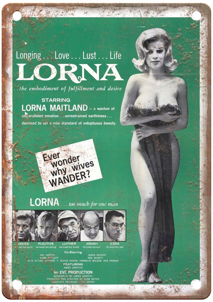 Lorna Vintage Movie Poster Old Retro Look Metal Sign