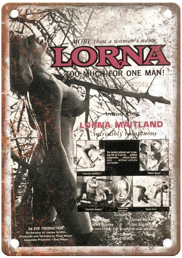 Lorna Vintage Movie Poster Old Retro Look Metal Sign