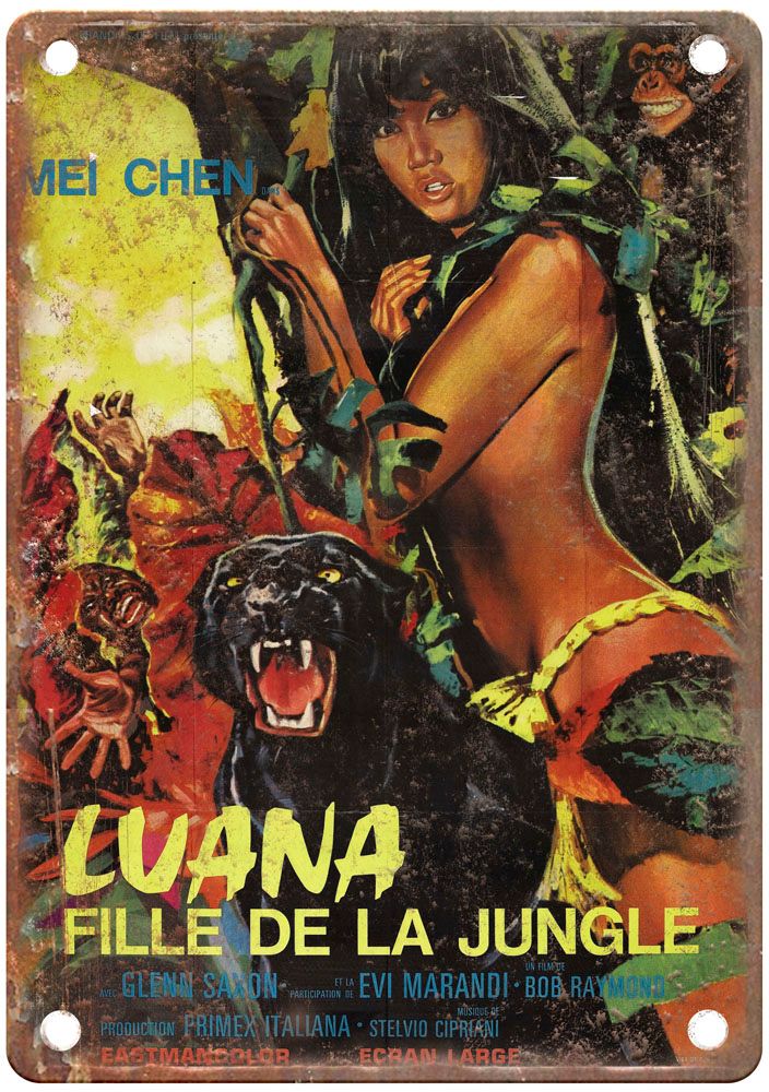 Luana Vintage Movie Poster Old Retro Look Metal Sign