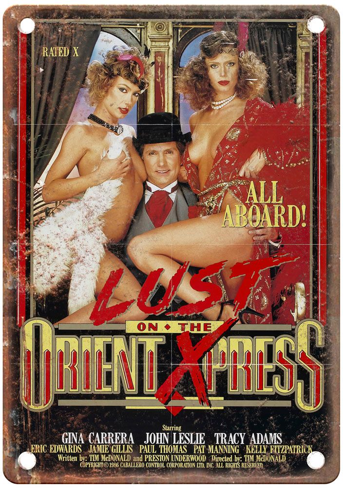 Lust On Orient Express Vintage Movie Poster Old Retro Look Metal Sign