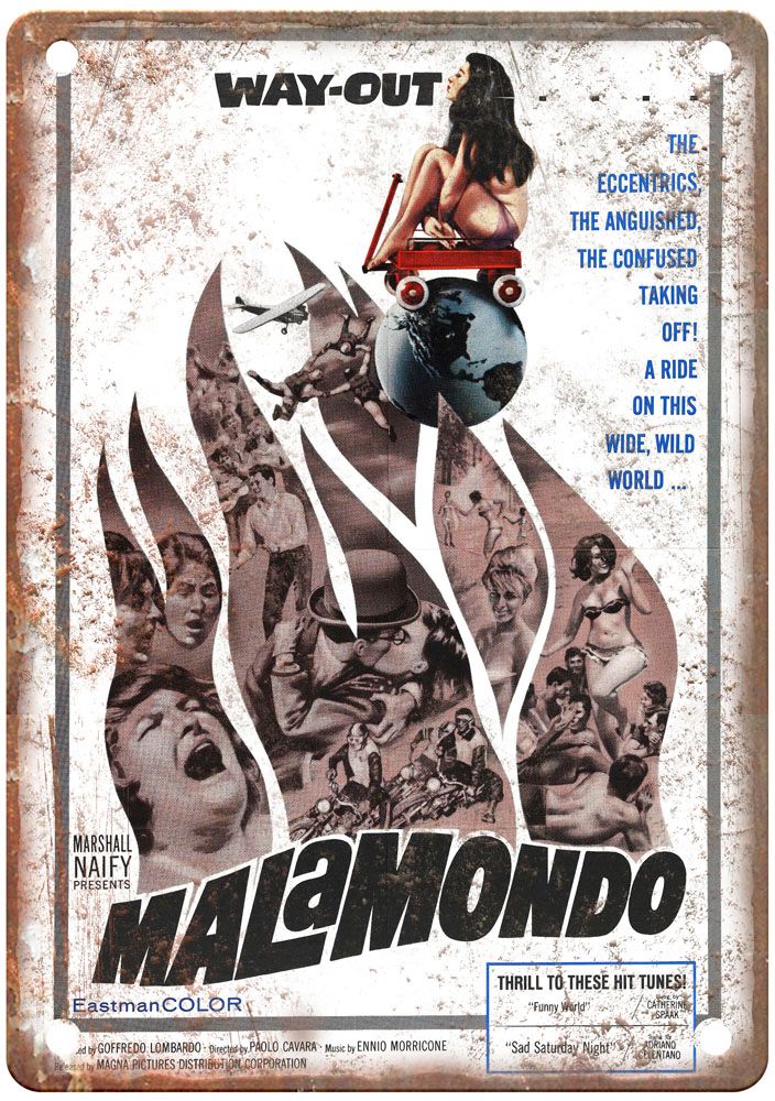 Malamondo Vintage Movie Poster Old Retro Look Metal Sign