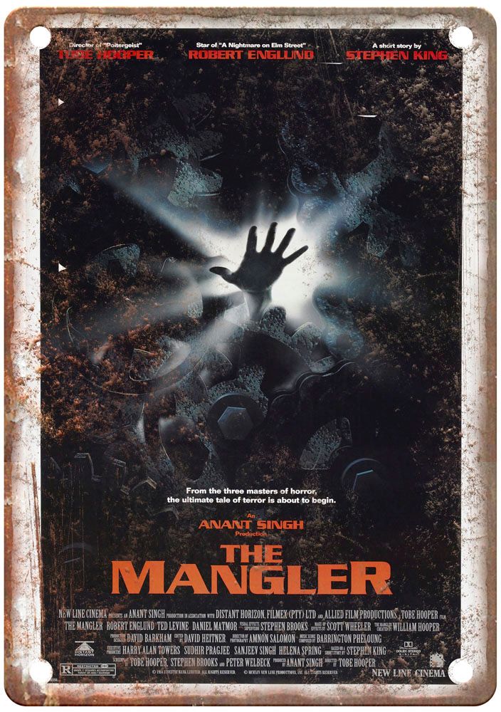 Mangler Vintage Movie Poster Old Retro Look Metal Sign