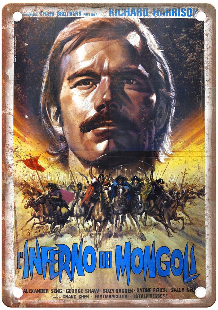 Marco Polo 1975 Vintage Movie Poster Old Retro Look Metal Sign