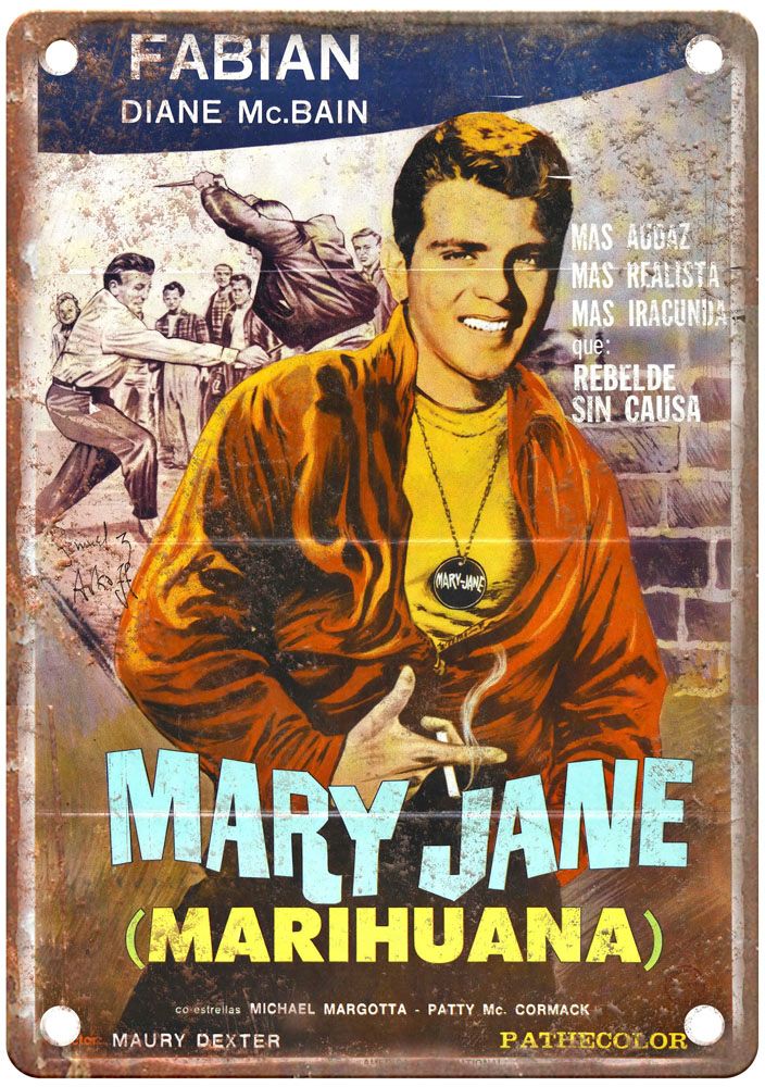 Maryjane Vintage Movie Poster Old Retro Look Metal Sign