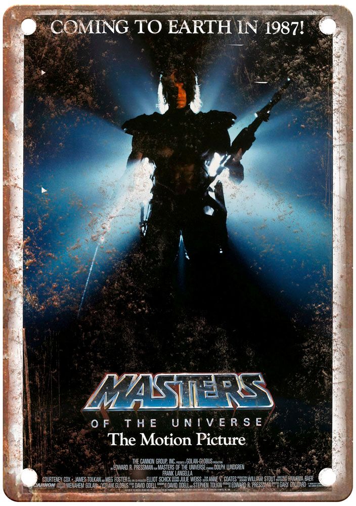 Masters Of Universe Vintage Movie Poster Old Retro Look Metal Sign