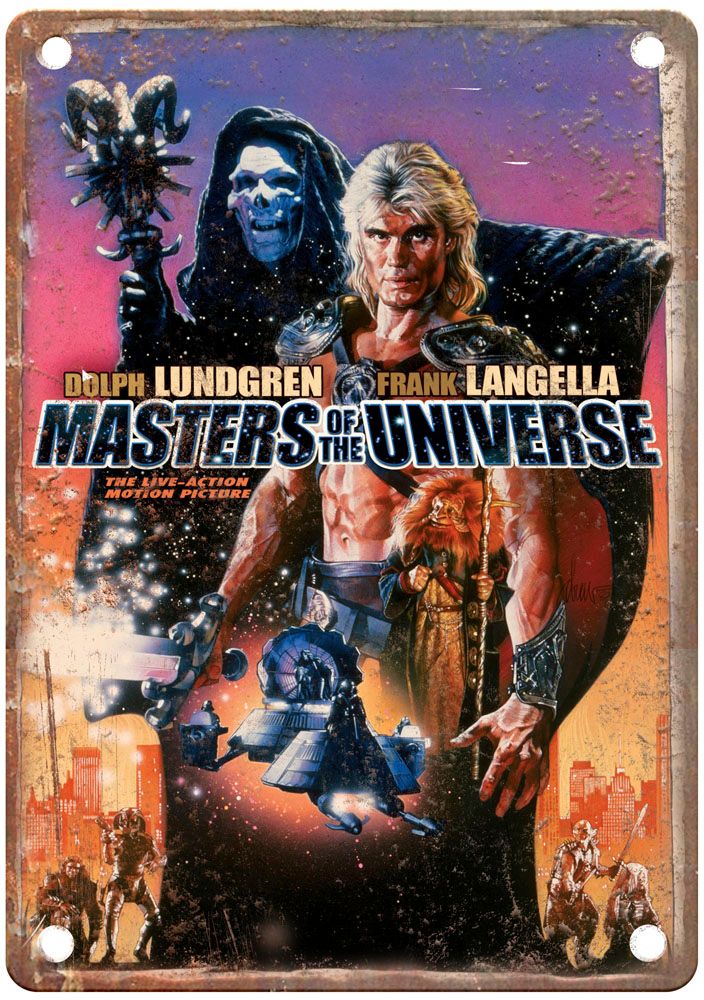 Masters Of Universe Vintage Movie Poster Old Retro Look Metal Sign