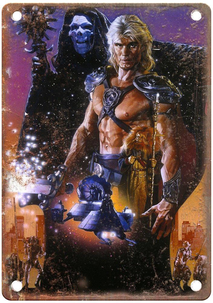 Masters Of Universe Vintage Movie Poster Old Retro Look Metal Sign