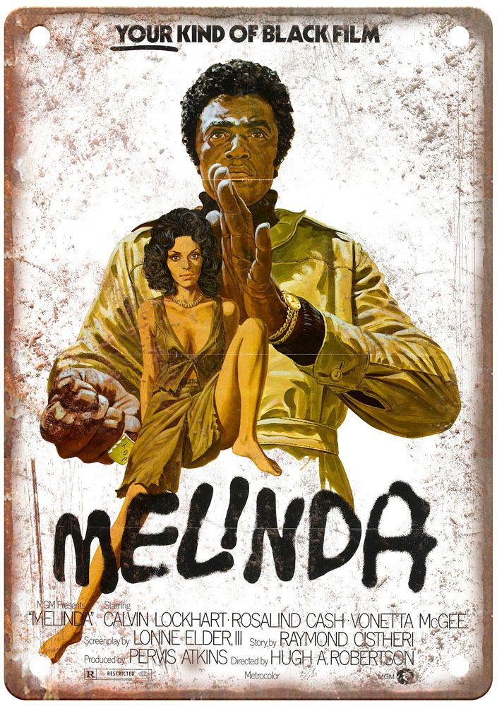 Melinda Vintage Movie Poster Old Retro Look Metal Sign