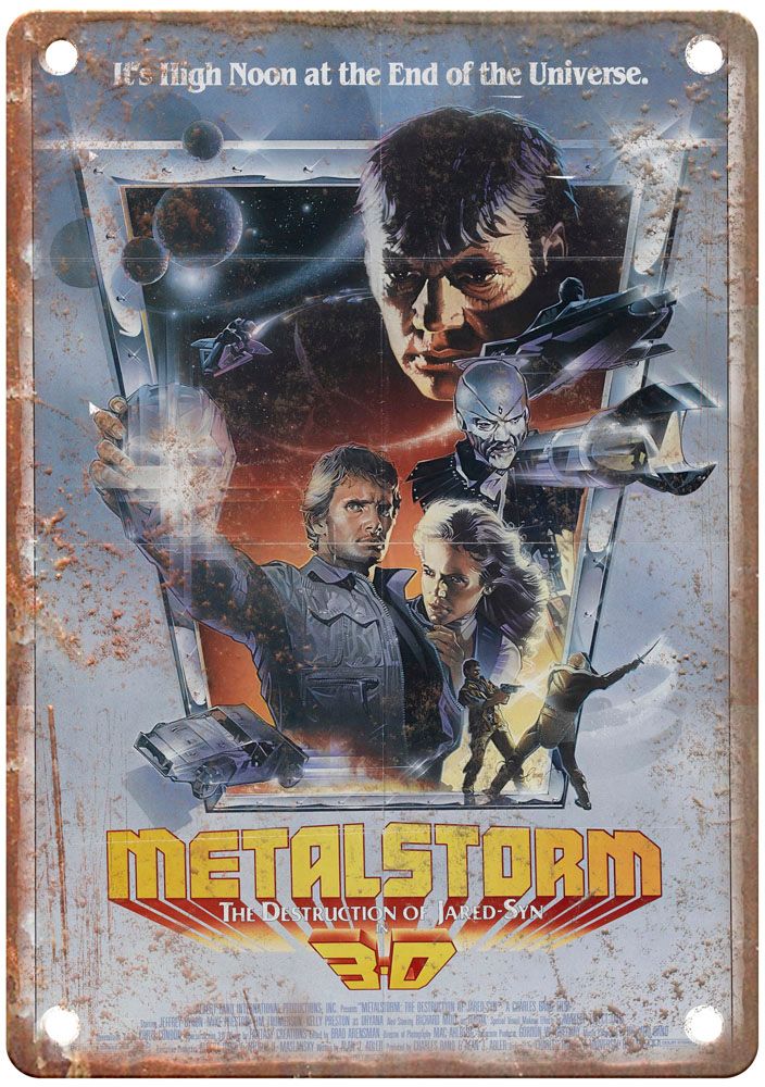 Metalstorm Vintage Movie Poster Old Retro Look Metal Sign