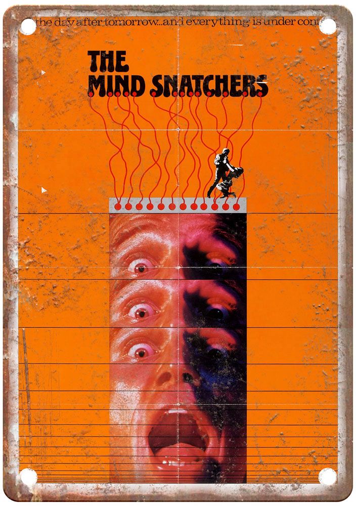 Mind Snatchers Vintage Movie Poster Old Retro Look Metal Sign