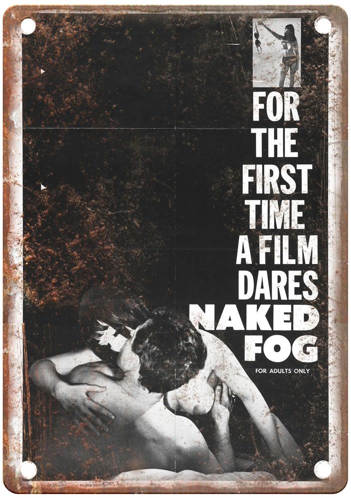 Naked Fog Vintage Movie Poster Old Retro Look Metal Sign