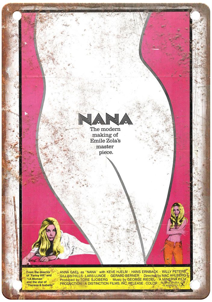 Nana Vintage Movie Poster Old Retro Look Metal Sign