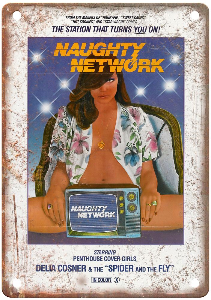 Naughty Network Vintage Movie Poster Old Retro Look Metal Sign