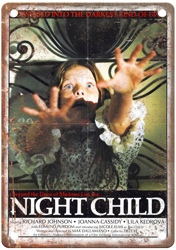 Night Child Vintage Movie Poster Old Retro Look Metal Sign