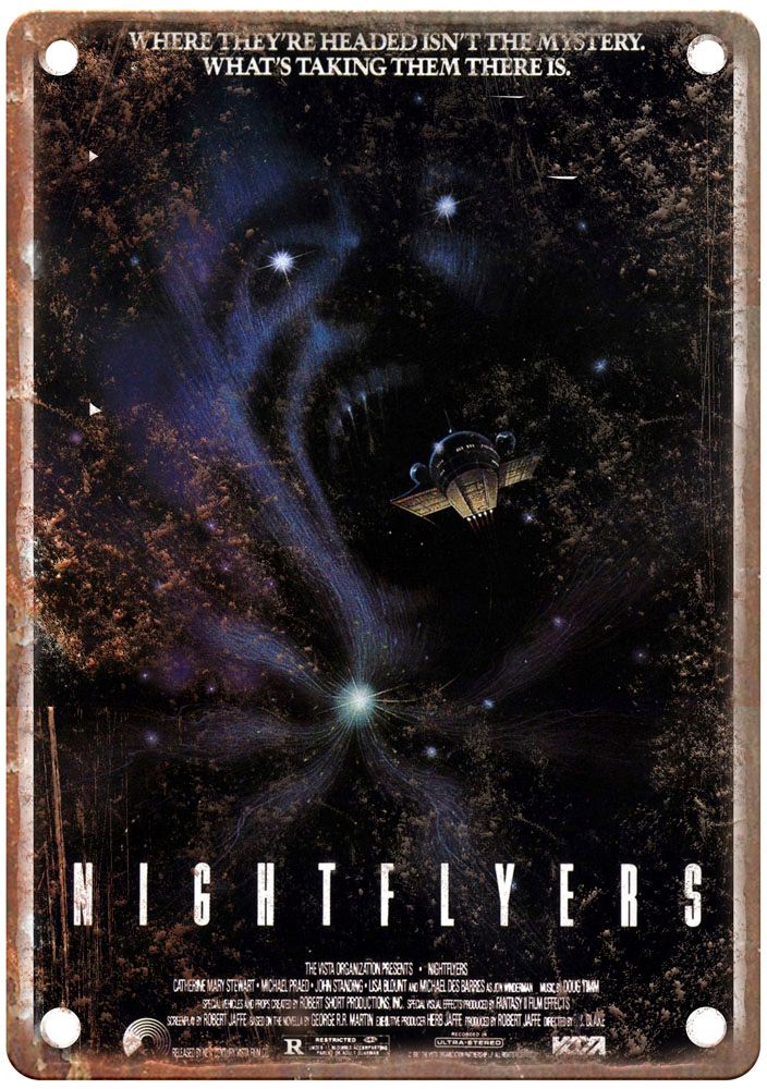 Nightflyers Vintage Movie Poster Old Retro Look Metal Sign