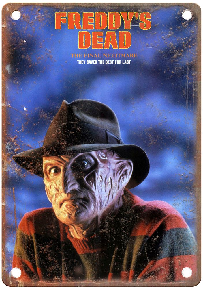 Nightmare On Elm Street 6 Vintage Movie Poster Old Retro Look Metal Sign