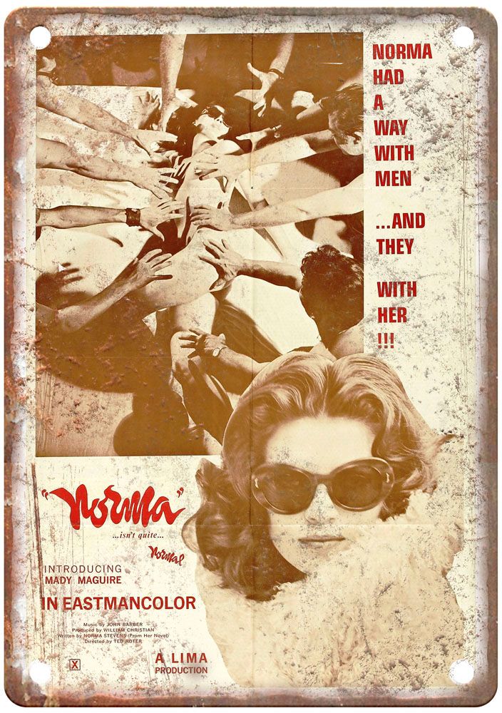 Norma Vintage Movie Poster Old Retro Look Metal Sign