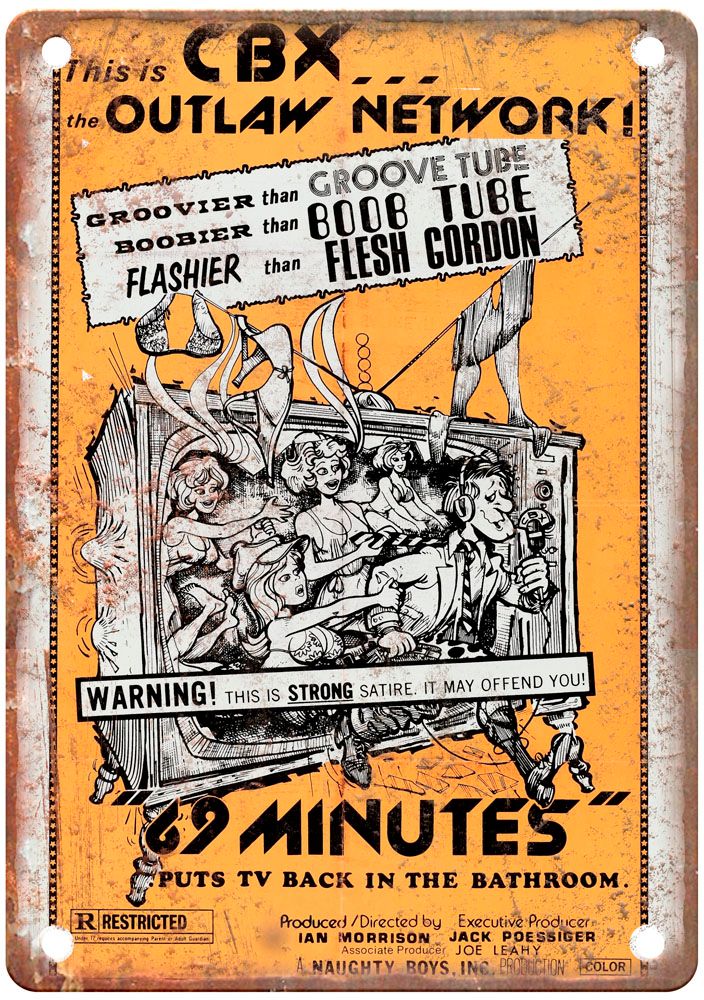 69 Minutes Vintage Movie Poster Old Retro Look Metal Sign