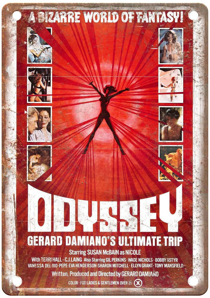 Odyssey The Ultimate Trip Vintage Movie Poster Old Retro Look Metal Sign