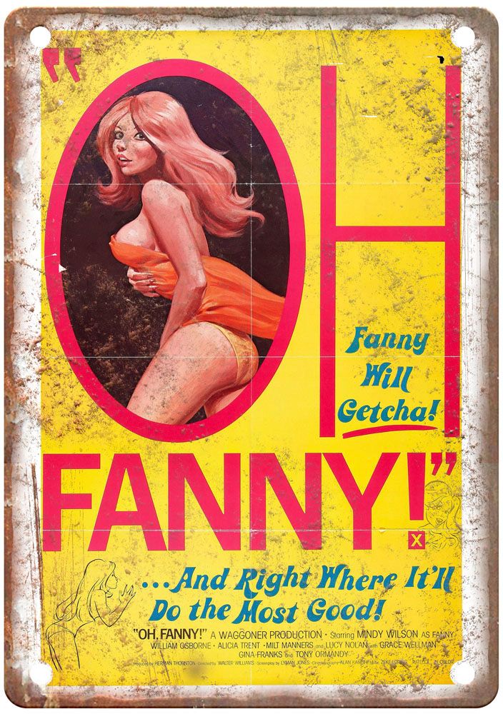 Oh Fanny Vintage Movie Poster Old Retro Look Metal Sign