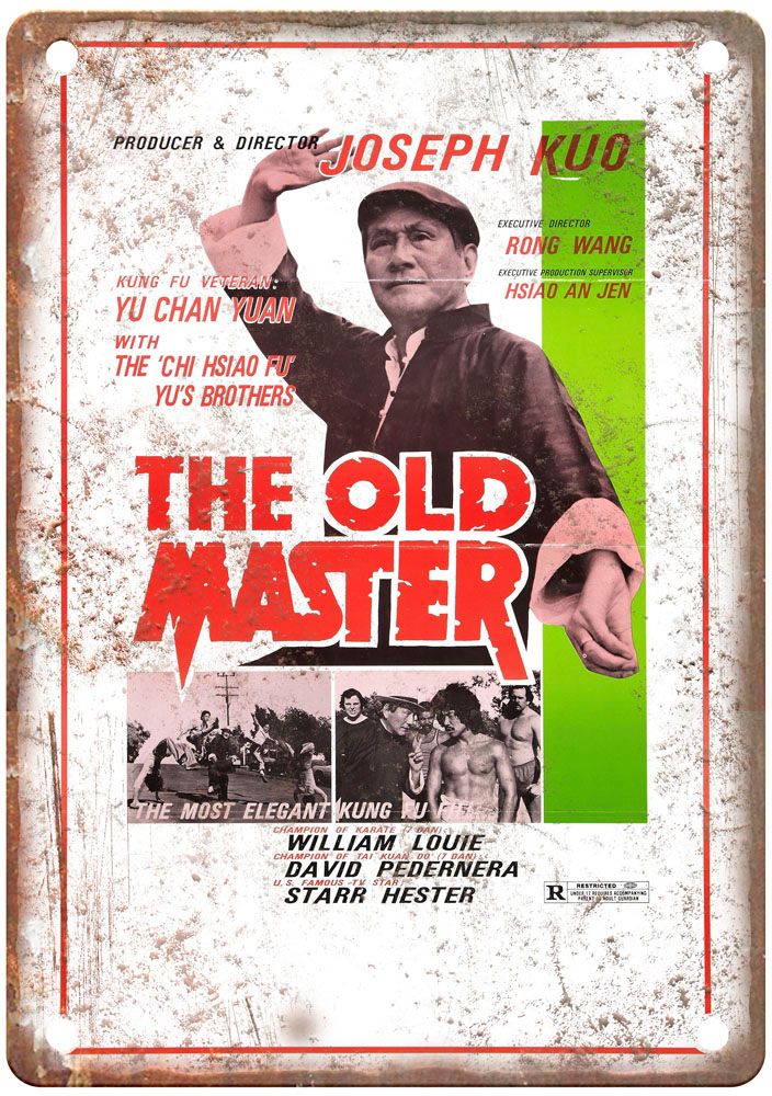 Old Master 1979 Vintage Movie Poster Old Retro Look Metal Sign