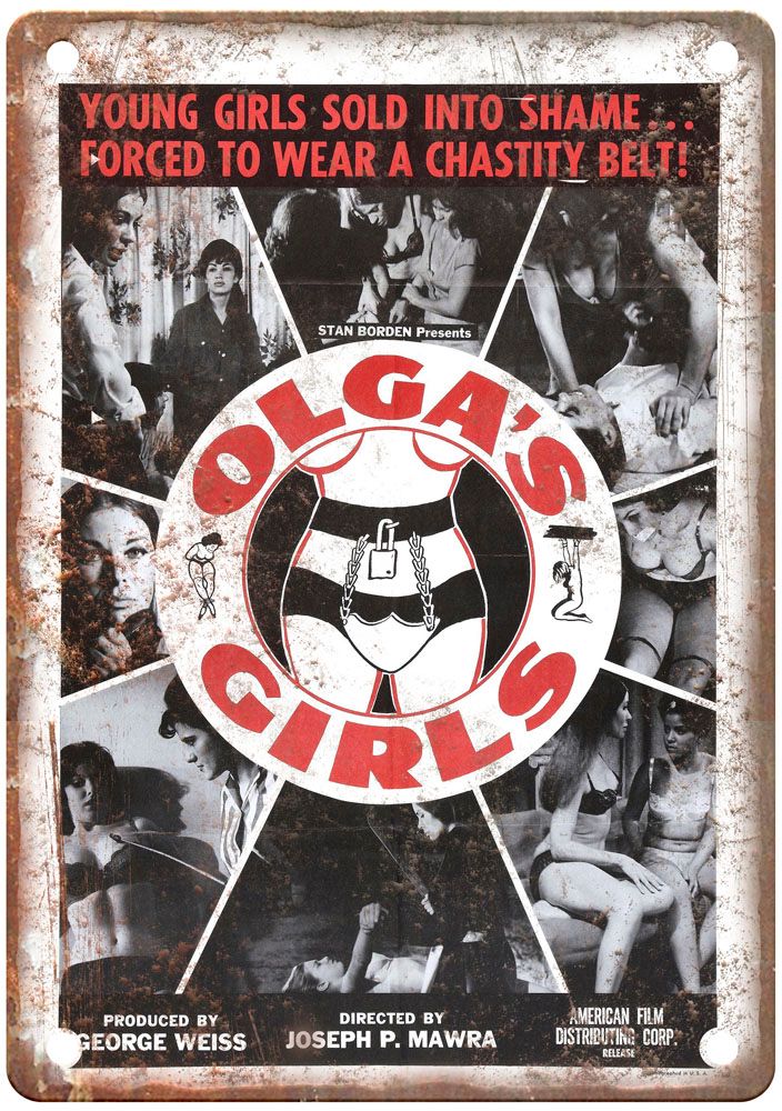 Olgas Girls Vintage Movie Poster Old Retro Look Metal Sign