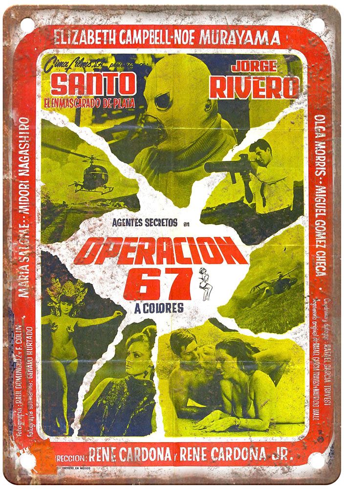 Operation 67 Vintage Movie Poster Old Retro Look Metal Sign