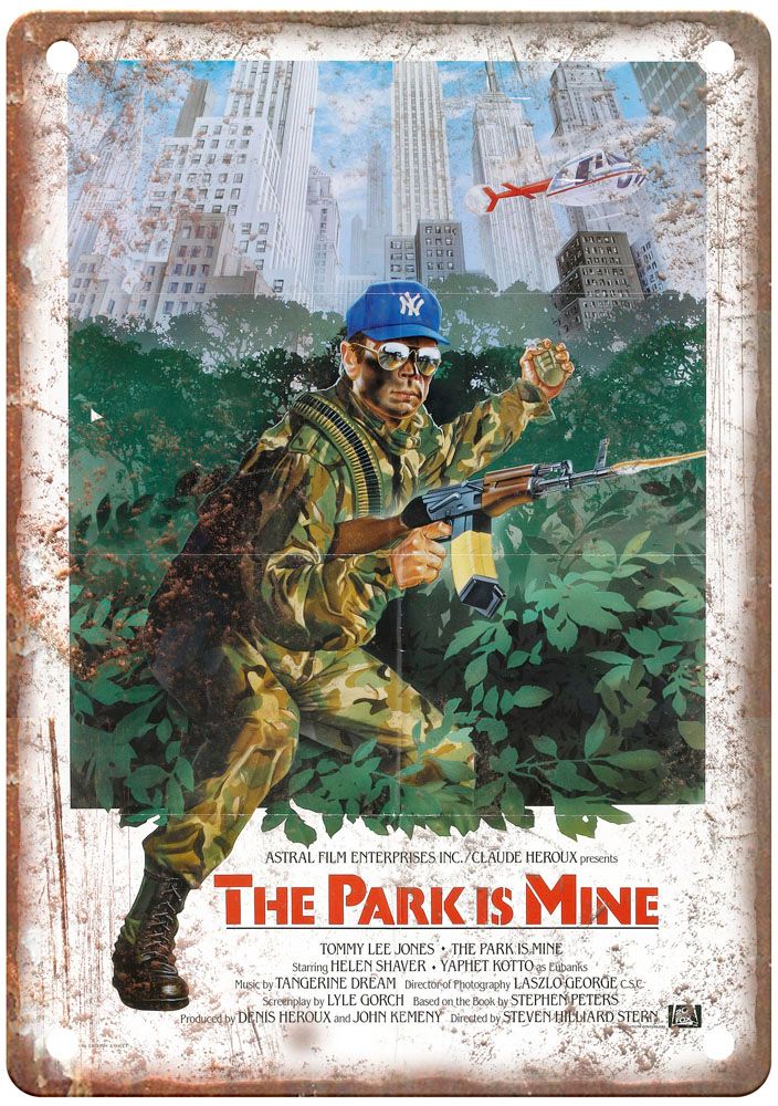 Park Is Mine Vintage Movie Poster Old Retro Look Metal Sign