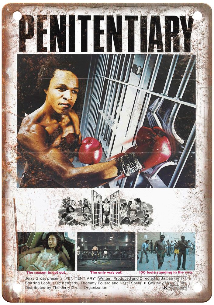 Penitentiary Vintage Movie Poster Old Retro Look Metal Sign