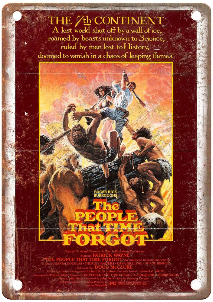 People That Time Forgot Vintage Movie Poster Old Retro Look Metal Sign